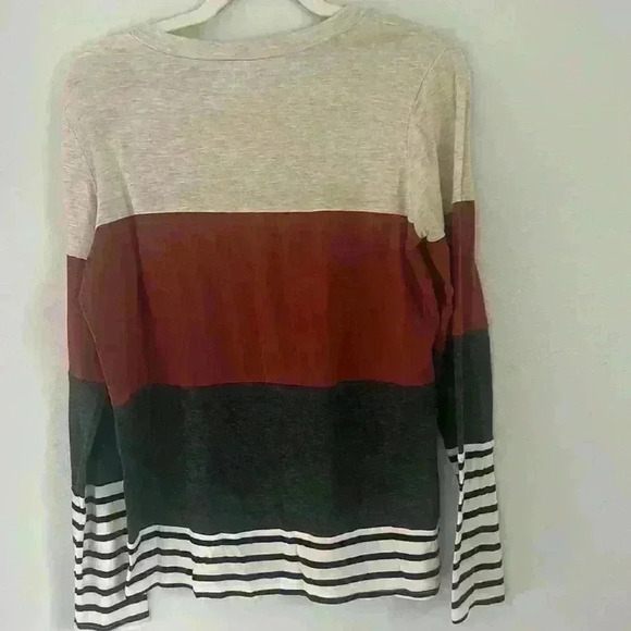 Women’s Vanilla Bay Colorblock Long Sleeve Shirt Size small - Picture 2 of 3